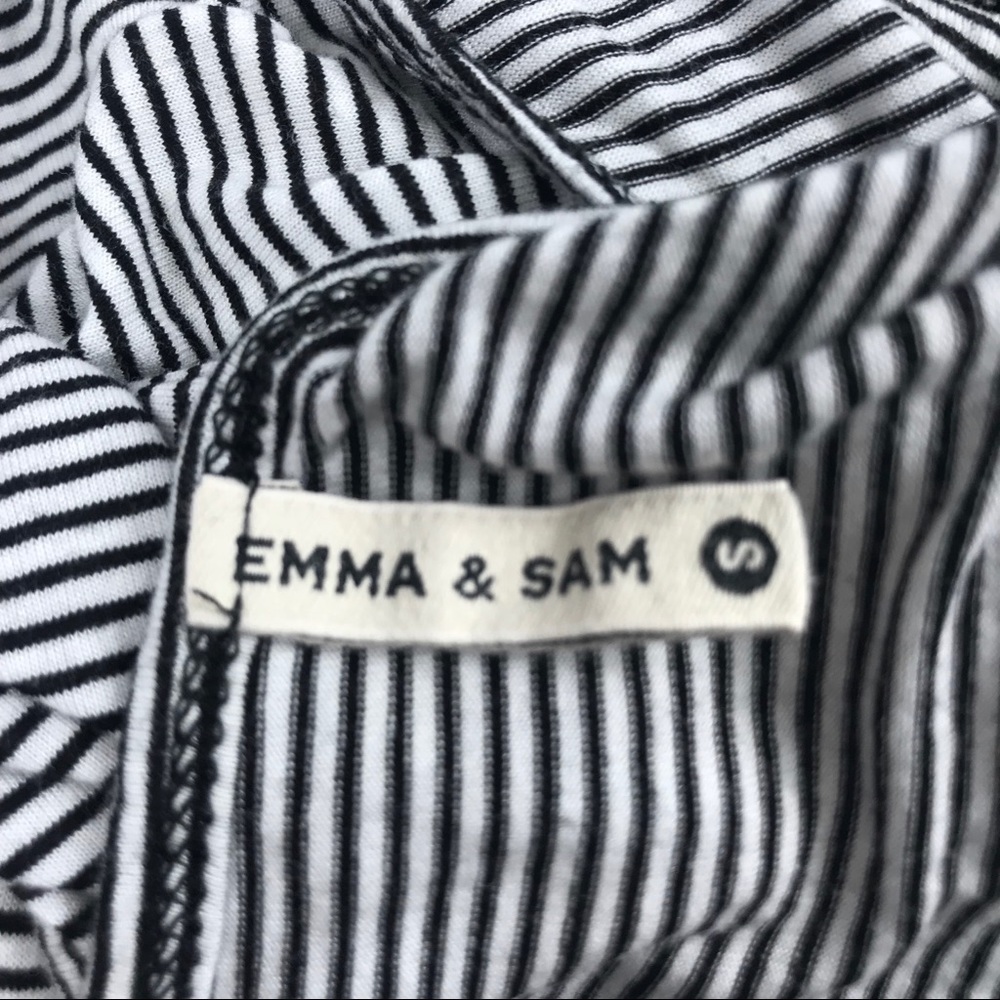 Emma and Sam striped tank with lace skull - S - Picture 7 of 8